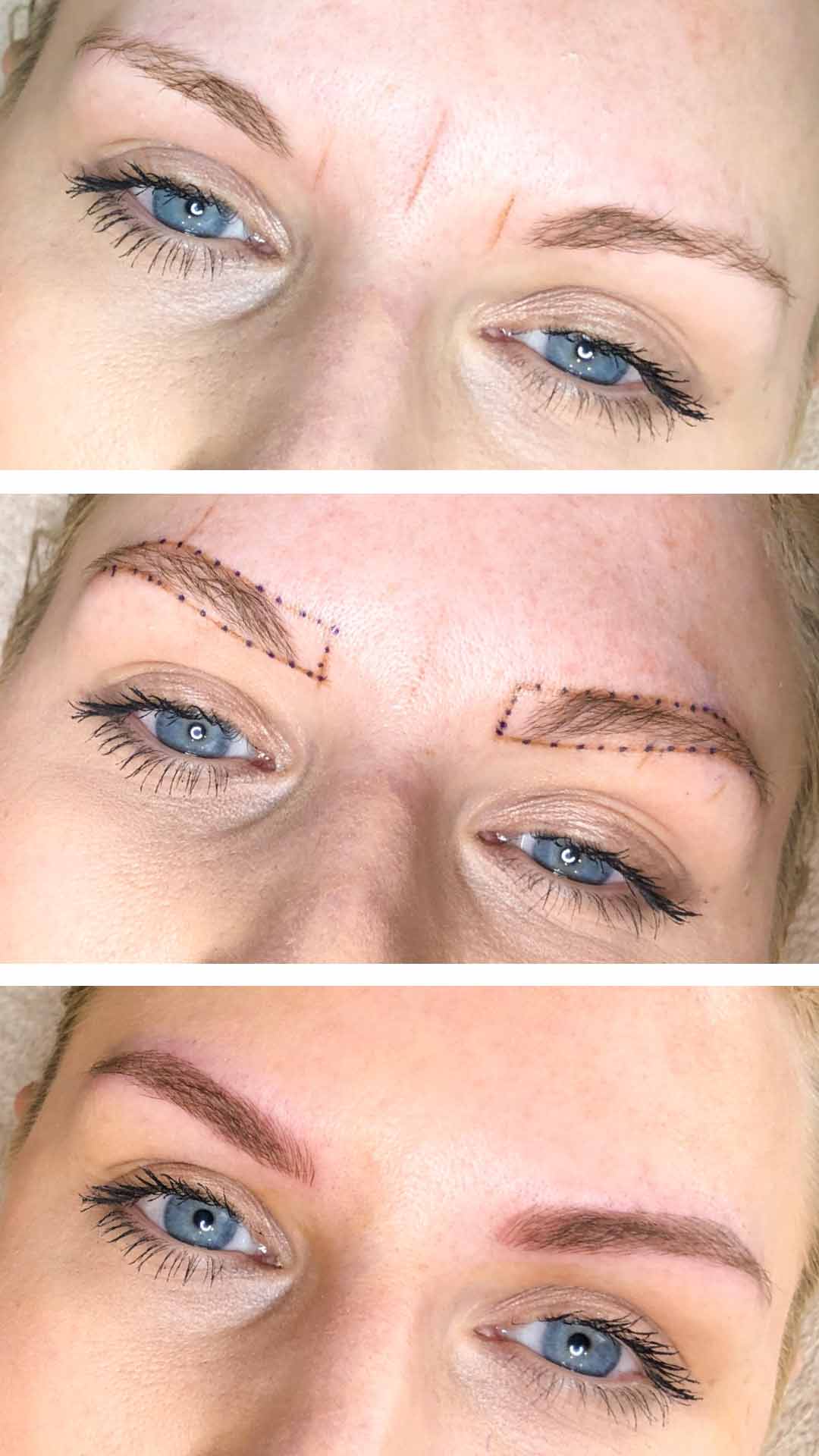 Vermessung Microblading nach PhiBrow