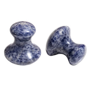 Blauer Sodalit Mushroom Set für die Augenpartie