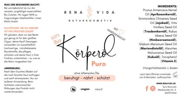Bio Körperöl PURO